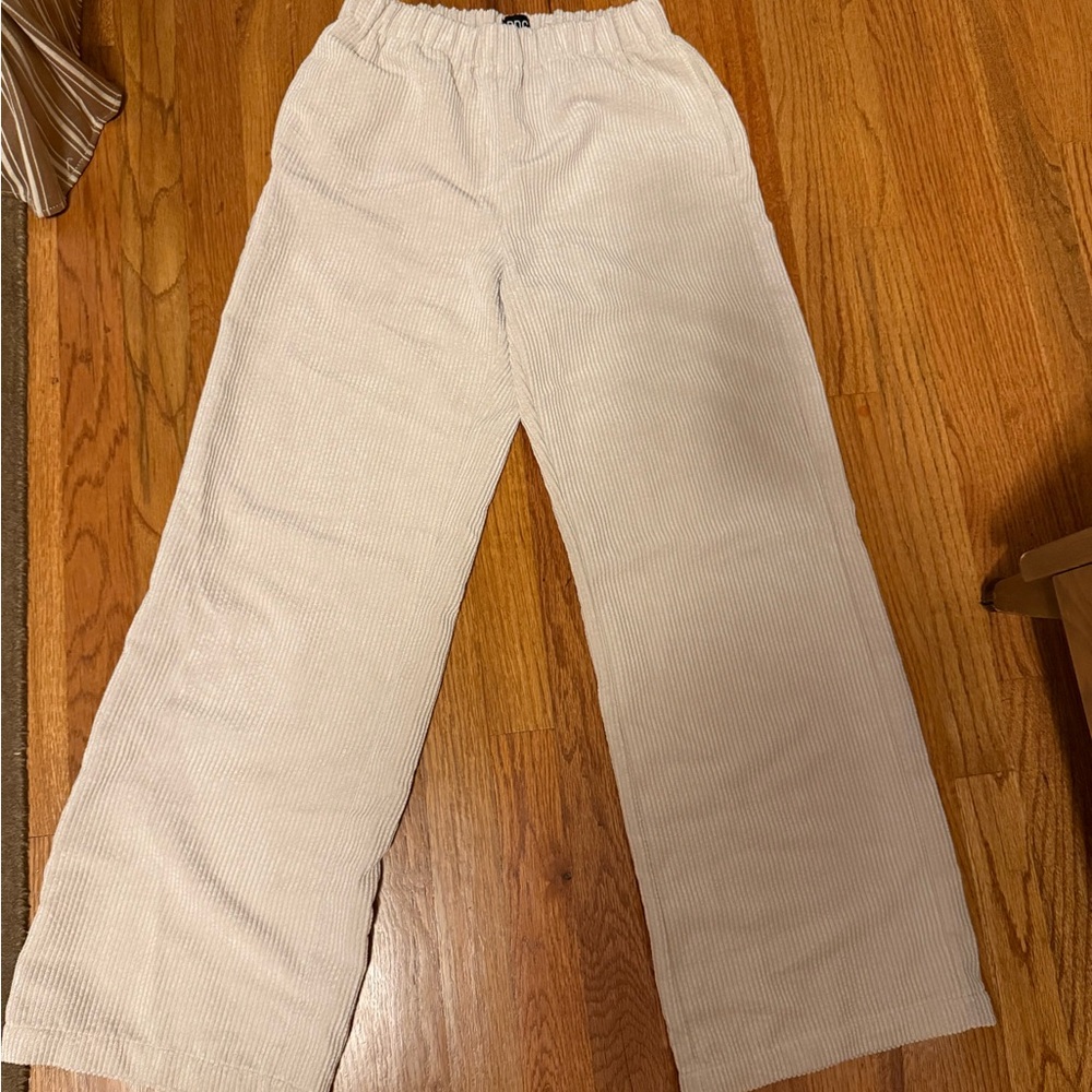 Urban Outfitters Women's Cream Wide Leg Pants